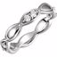 121943:233:P Platinum 1/3 CTW Diamond Sculptural-Inspired Eternity Band 