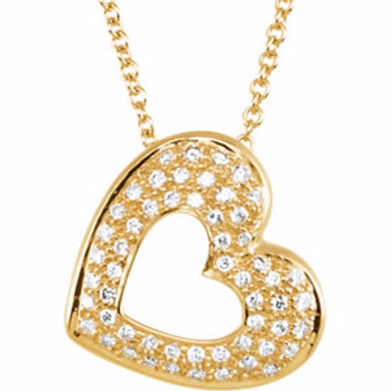 69953:100:P Diamond Heart Necklace