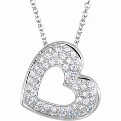 69953:101:P Diamond Heart Necklace