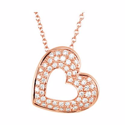 69953:102:P Diamond Heart Necklace