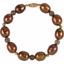 650155:200:P Freshwater Cultured Dyed Chocolate Pearl & Smoky Quartz Bracelet