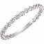 121945:229:P Platinum 1/6 CTW Diamond Infinity Design Eternity Band 7.5