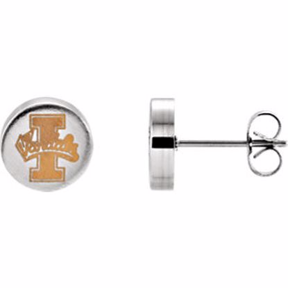 650505:125:P Idaho Vandals Logo Stainless Steel Stud Earrings