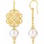 85513:101:P Granulated Design South Sea Cultured Pearl Earrings