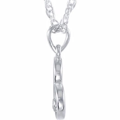 85547:60000:P Sterling Silver .03 CTW Diamond Heart 18" Necklace