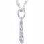85547:60000:P Sterling Silver .03 CTW Diamond Heart 18" Necklace