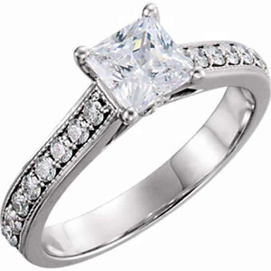 67583:160:P 14kt White 3/4 CTW Diamond Engagement Ring