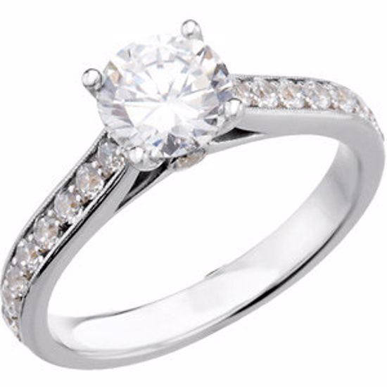 67584:143:P 14kt White 1/4 CTW Diamond Engagement Ring 