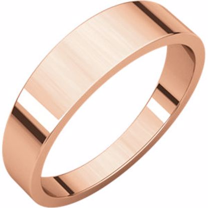 FT10:141723:P 10kt Rose 5mm Flat Tapered Band