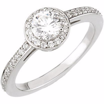 67711:200:P 14kt White 3/8 CTW Diamond Engagement Ring 