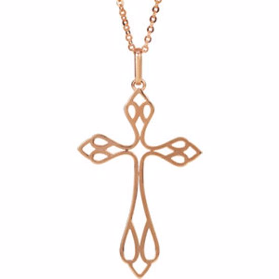 650238:600:P Cross Necklace