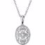 69962:100:P Sterling Silver .05 CTW Diamond 18" Necklace