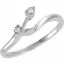 650003:105:P Sterling Silver .02 CTW Diamond Illusion Band Size 8