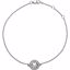 650266:600:P Sterling Silver 1/10 CTW Diamond 7" Bracelet