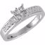 650026:106:P .02 CTW Diamond Illusion Engagement Ring