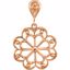 85577:1001:P Sterling Silver Decorative Pendant