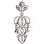 85587:1001:P Sterling Silver Decorative Dangle Pendant