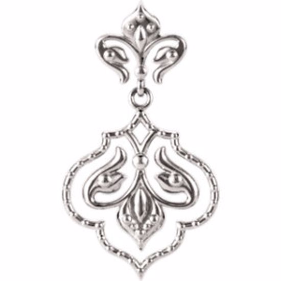 85585:1000:P 14kt Yellow Decorative Dangle Pendant 