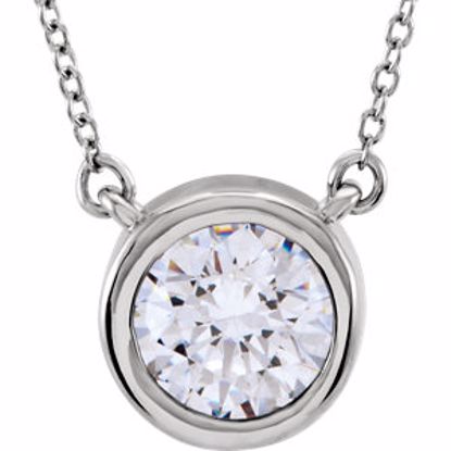 650264:60000:P Cubic Zirconia Bezel Necklace