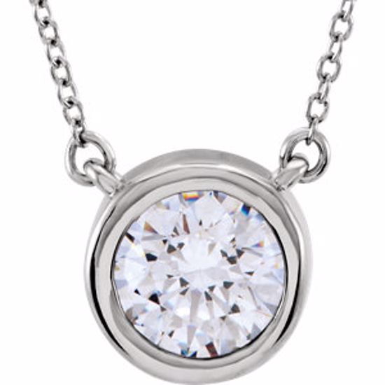 650264:60000:P Cubic Zirconia Bezel Necklace