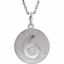 85543:60006:P Sterling Silver .005 CTW Diamond Number "6" 18" Necklace