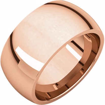 IR5.5:138527:P 14kt Rose 10mm Comfort Fit Band