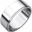 FE7.5:138644:P 14kt White 7mm Flat Edge Band