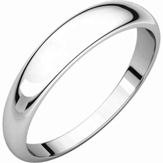 HRT9:165583:P Platinum 4mm Half Round Tapered Band