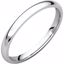IRL6:102:P Sterling Silver 2mm Light Comfort Fit Band