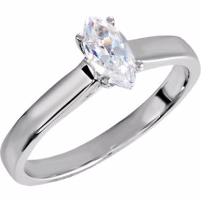 121648:6001:P 10kt White 1/2 CTW Diamond Engagement Ring