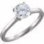 121855:6004:P Continuum Sterling Silver 1 CTW Diamond Solitaire Engagement Ring
