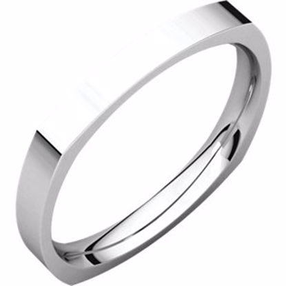 SQR7:276439:P 10kt Yellow 2.5mm Square Comfort Fit Band