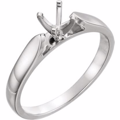 12022:6000:P Platinum 4.5mm Round Engagement Ring Mounting