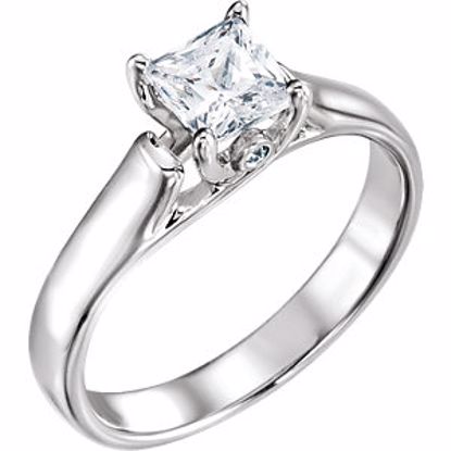 121421:605:P 10kt White 1/4 CTW Diamond Engagement Ring