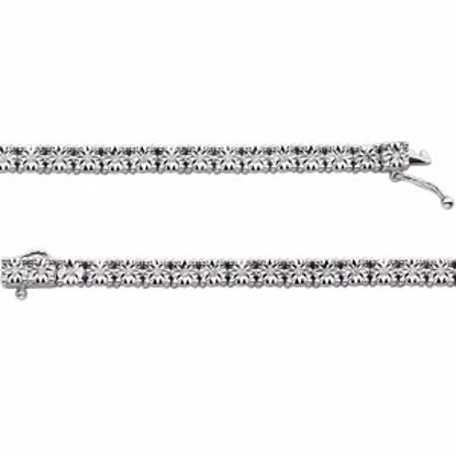 650792:60001:P Sterling Silver 1/4 CTW Diamond Line 7.5" Bracelet