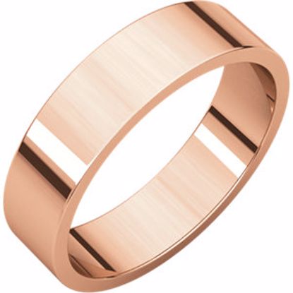 F13:905:P 14kt Rose 5mm Flat Band