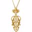 85587:70001:P Sterling Silver Decorative Dangle 18" Necklace