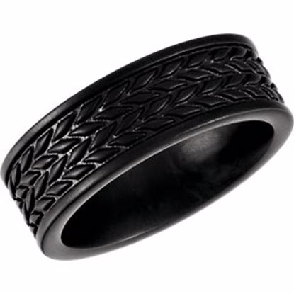 COR244:10115:P Cobalt 8mm Black PVD Design Band