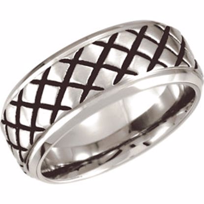 COR247:10135:P Cobalt 9mm Black PVD Design Band 13.5