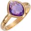 650867:142:P 18kt Vermeil 10x8x5mm Amethyst Ring Size 8 