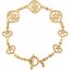 BRC754:100:P 14kt Yellow Granulated Metal Fashion 7.5" Bracelet