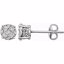 650860:100:P 14kt White 1/6 CTW Diamond Cluster Friction Post Earrings