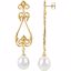 85527:1004:P 14kt Yellow South Sea Cultured Pearl & .05 CTW Diamond Earrings