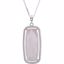 85651:70000:P Sterling Silver Rose Quartz 18" Necklace