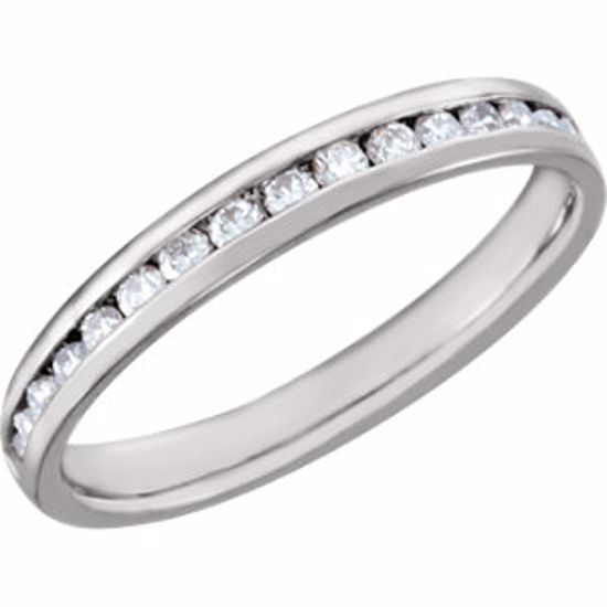 122033:192:P Platinum 1/3 CTW Diamond Channel Band