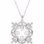 650771:1010:P Sterling Silver Triumphant CZ 18" Necklace