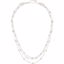 650907:100:P Sterling Silver 4-4.5mm Freshwater Cultured Pearl 3 Tiered 17" Necklace