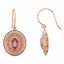 85705:10400:P 14kt White Pink Tourmaline & 1/3 CTW Diamond Earrings
