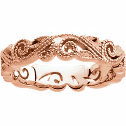 50539:1000170:P 14kt Rose 4.5mm Band Size 7