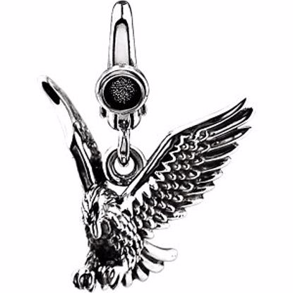 85741:301:P Sterling Silver American Eagle Charm